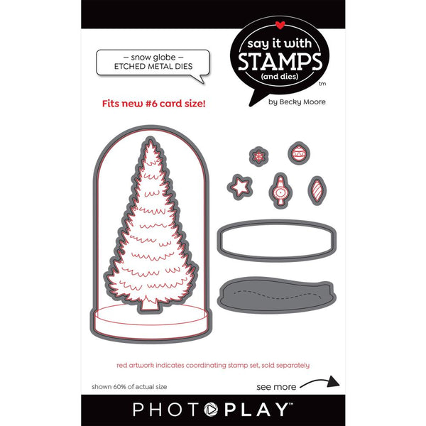 PhotoPlay Say It With Stamps Die Set - #6 Snow Globe Tree*