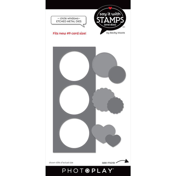 PhotoPlay Say It With Stamps Die Set - #9 Circle Windows*