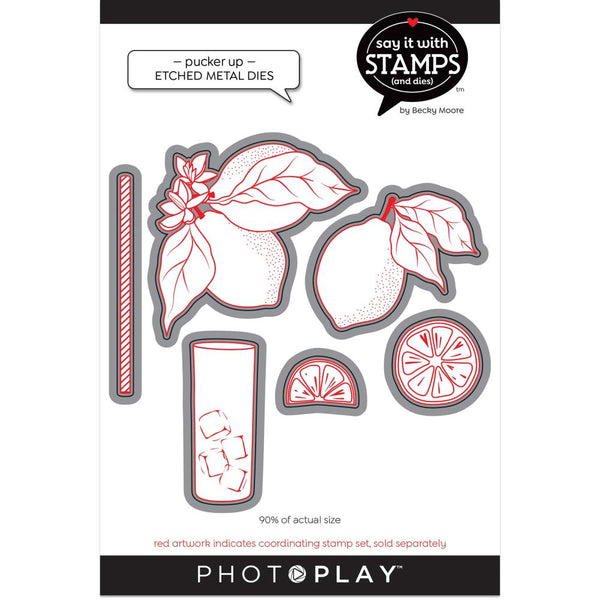 PhotoPlay Say It With Stamps Die Set - Pucker Up*