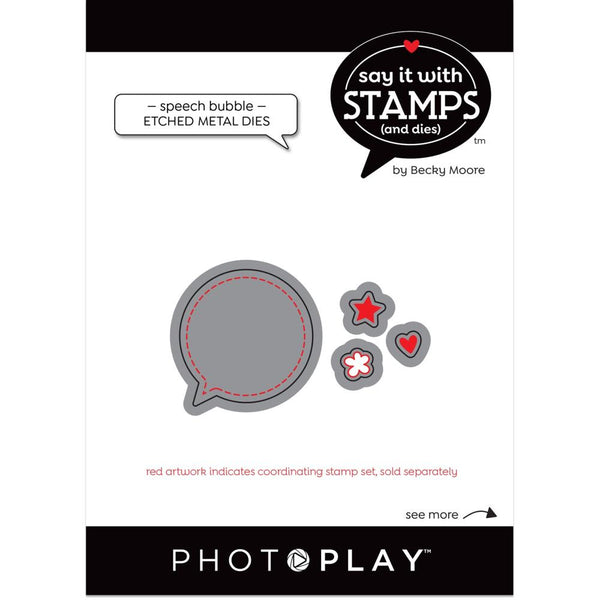 PhotoPlay Say It With Stamps Die Set - Speech Bubbles