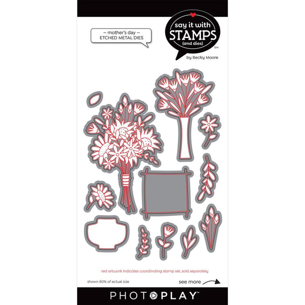 PhotoPlay Say It With Stamps Die Set - Mother's Day