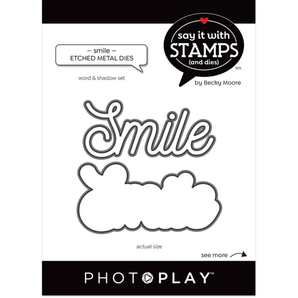 PhotoPlay Say It With Stamps Die Set - Smile