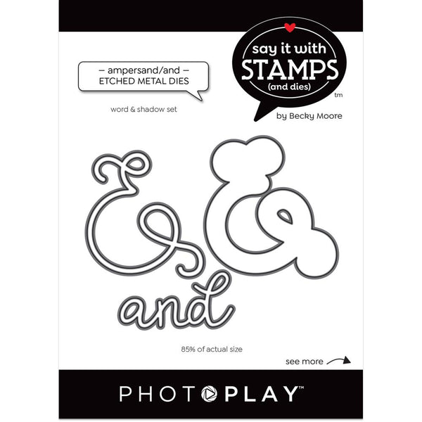 PhotoPlay Say It With Stamps Die Set - Ampersand/And*