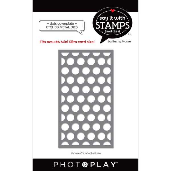 PhotoPlay Say It With Stamps Die Set - #6 Dots Cover Plate