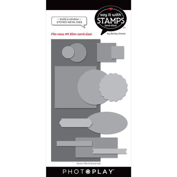 PhotoPlay Say It With Stamps Die Set - #9 Build A Window