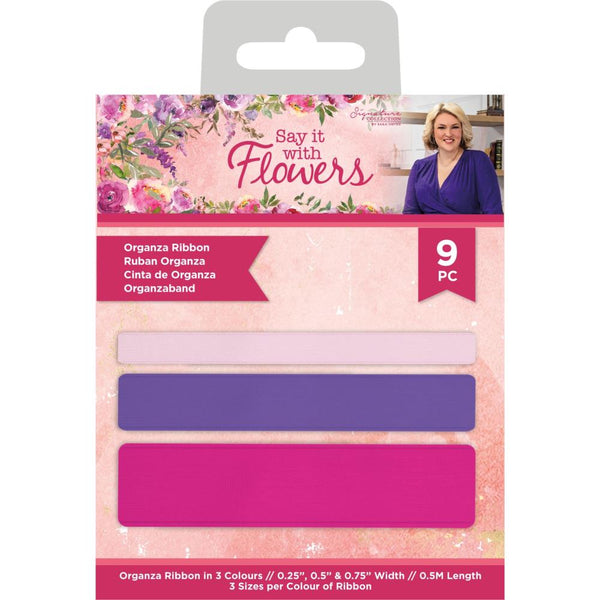 Sara Signature Say It With Flowers - Organza Ribbon 3 Colours
