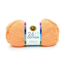 Lion Brand 24/7 Cotton Yarn - Creamsicle