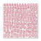 Jenni Bowlin - 12 x 12  Alphabet Cardstock Stickers - Red Trim