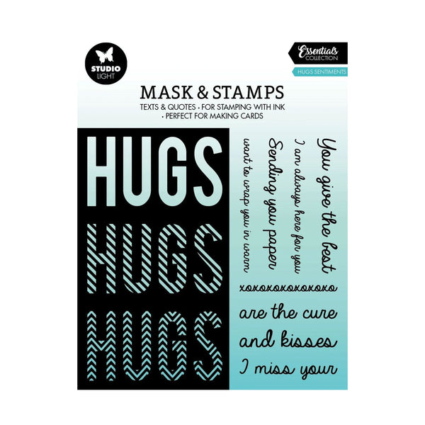 Studio Light Mask & Stamps Set - Text & Quotes - Hugs*