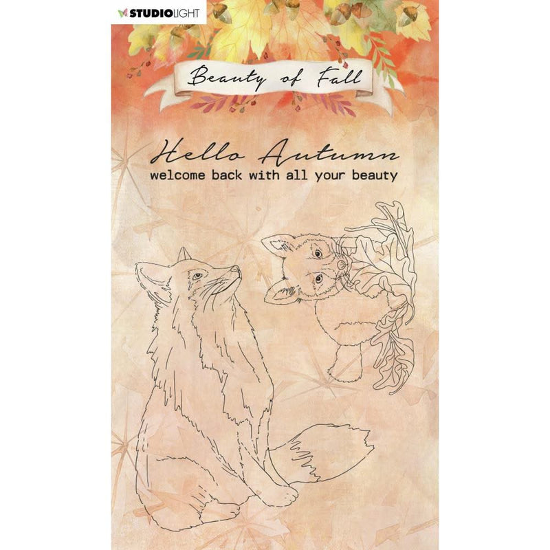 Studio Light Beauty Of Fall Clear Stamp NR. 61 - Foxes*