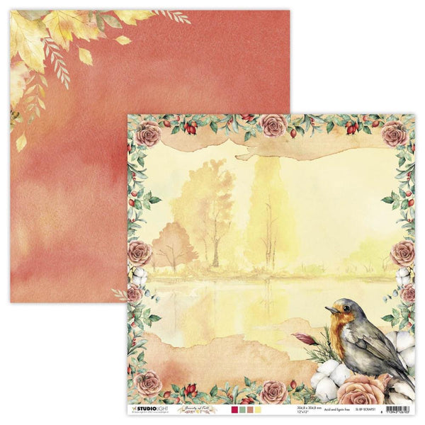 Studio Light Beauty Of Fall Double-Sided Cardstock 12"x 12" NR. 51