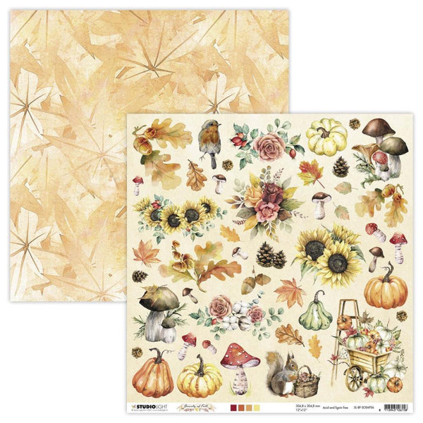Studio Light Beauty Of Fall Double-Sided Cardstock 12"x 12" NR. 57