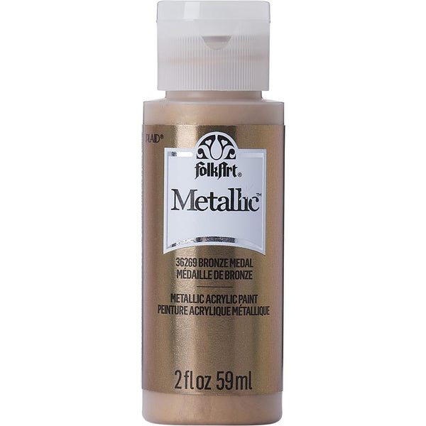 FolkArt Metallic Acrylic Paint 2oz - Bronze Metal