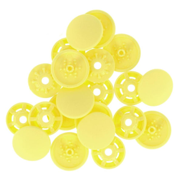 Bohin Finger Snap Fasteners 13mm (1/2") 8 Sets - Yellow