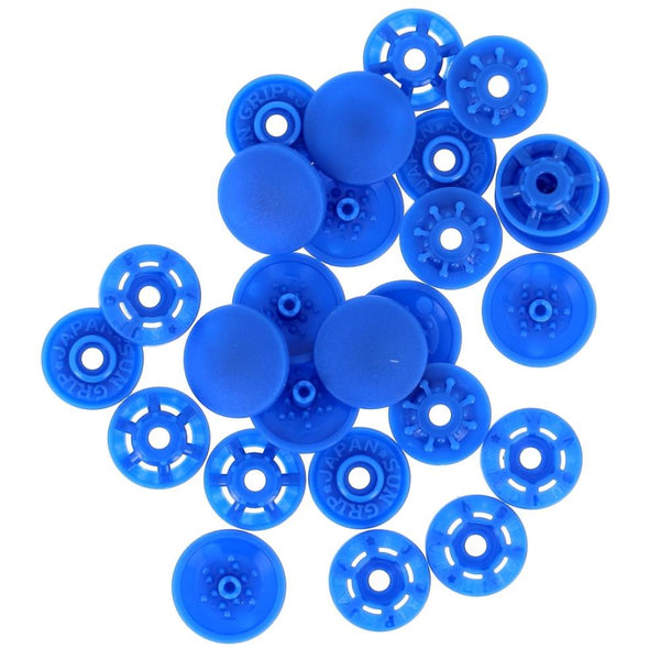 Bohin Finger Snap Fasteners 13mm (1/2") 8 Sets - Royal Blue