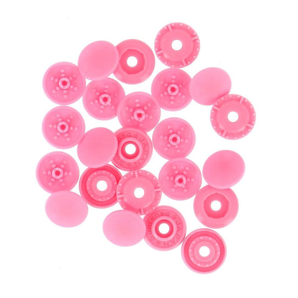Bohin Finger Snap Fasteners 9mm (3/8") 8 Sets - Pink