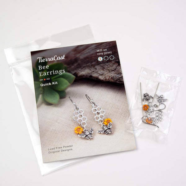 ^TierraCast Bee Earrings Jewellery Making Kit^