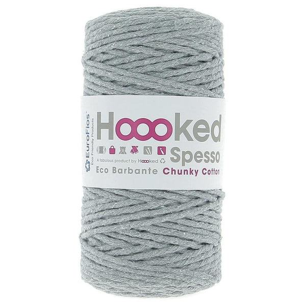 Hoooked Spesso Chunky Cotton Macrame Yarn - Gris 500g