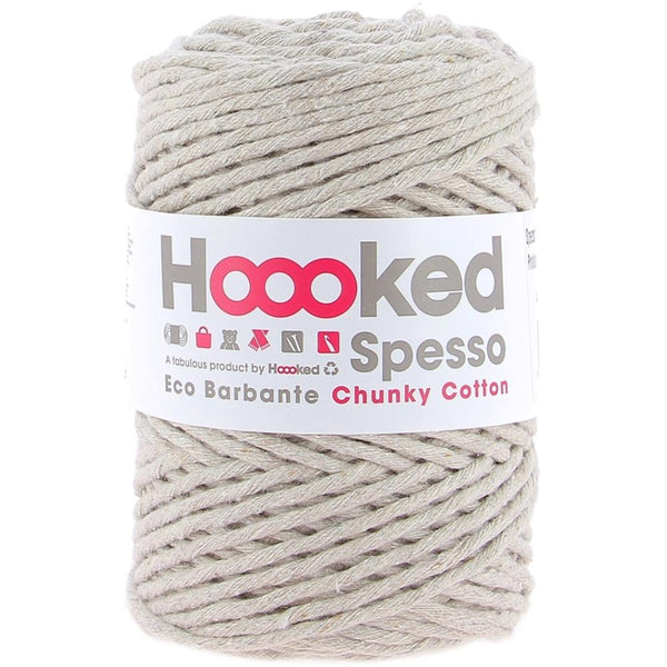 Hoooked Spesso Chunky Cotton Macrame Yarn - Biscuit 500g