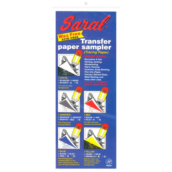 Dritz Saral Transfer Paper 8.5"X11" 5 pack Assorted Colours