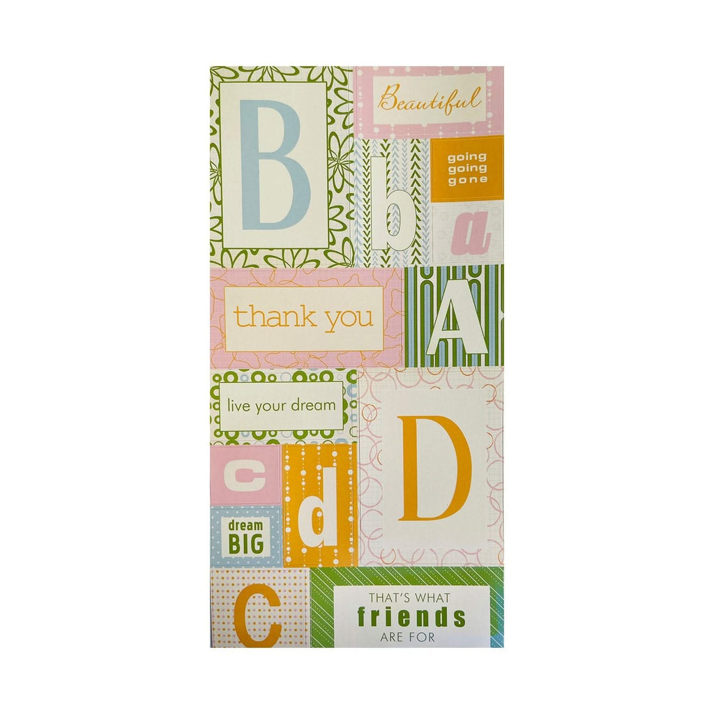 Scenic Route Cardstock Stickers - Hampton Monogram - A,B,C,D* – CraftOnline