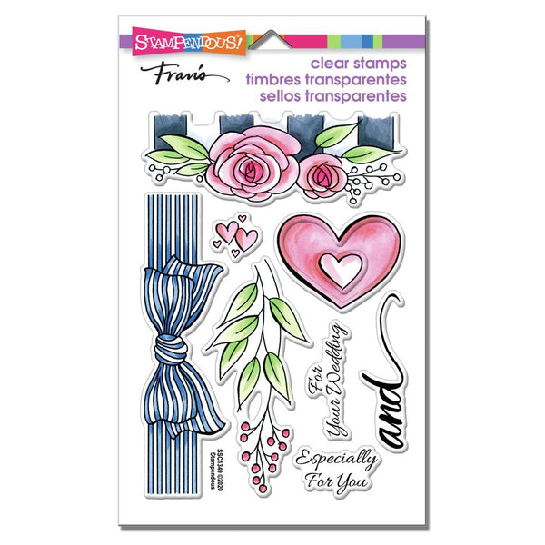 Stampendous Perfectly Clear Stamps - Wedding Gift - 4in x  6in set*