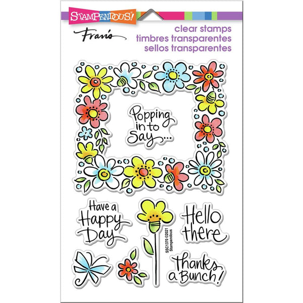 Stampendous Perfectly Clear Stamps - Flower Frame*