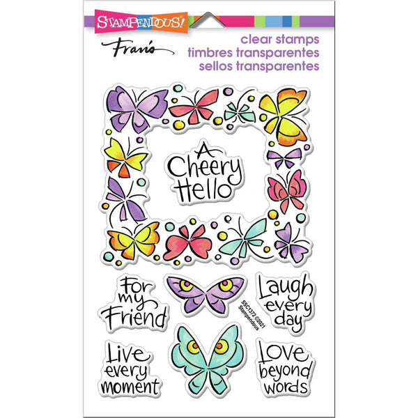 Stampendous Perfectly Clear Stamps - Winged Frame*