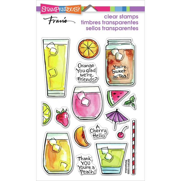 Stampendous Perfectly Clear Stamps - Fruity Drinks*