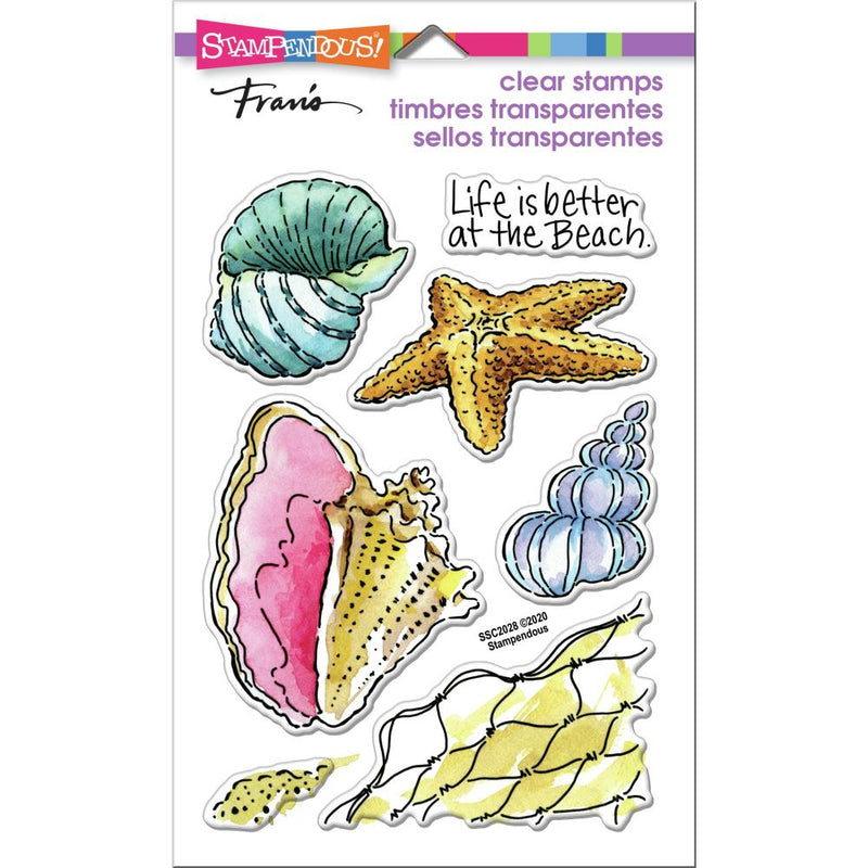 Stampendous Perfectly Clear Stamps - Shell Beach*