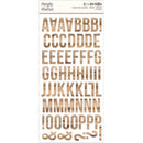 Simple Stories Colour Vibe Foam Alpha Stickers 6"X12" 129pack Woods - Hickory