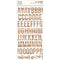 Simple Stories Colour Vibe Foam Alpha Stickers 6"X12" 129pack Woods - Hickory