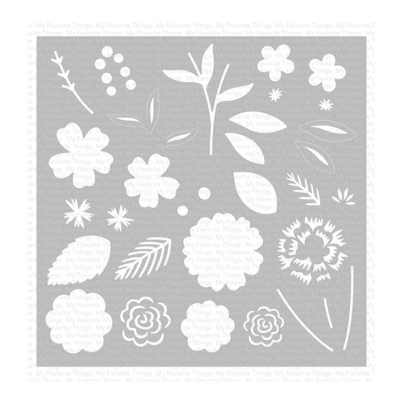 My Favorite Things Premium Stencil 6"x 6" - Flower Bouquet Builder