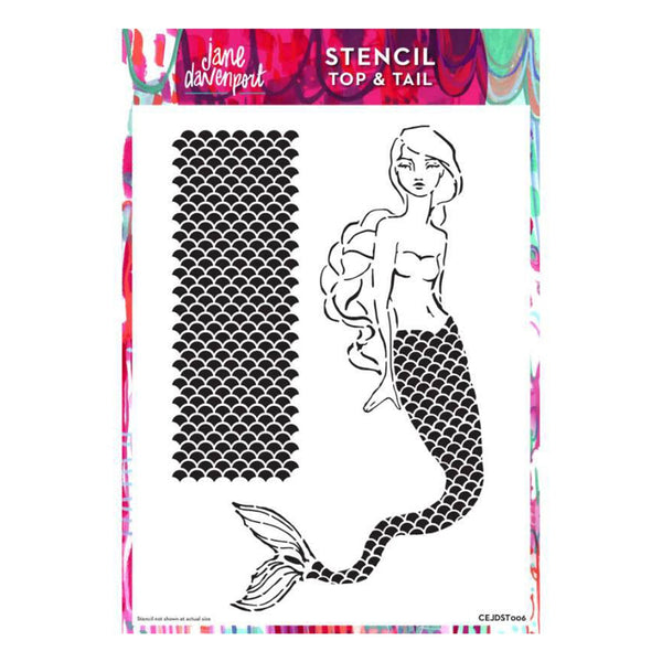 Creative Expressions A4 Stencil By Jane Davenport - Top & Tail