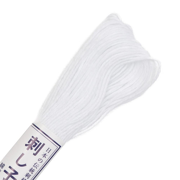 Olympus Sashiko Cotton Thread 22yd - Solid - White
