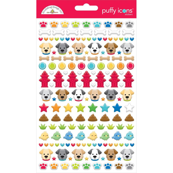 Doodlebug Puffy Stickers Doggone Cute Icons