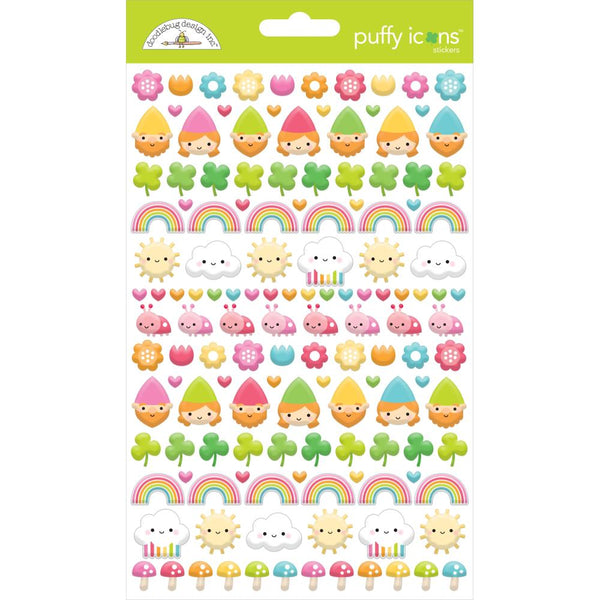 Doodlebug Puffy Stickers - Over The Rainbow Icons