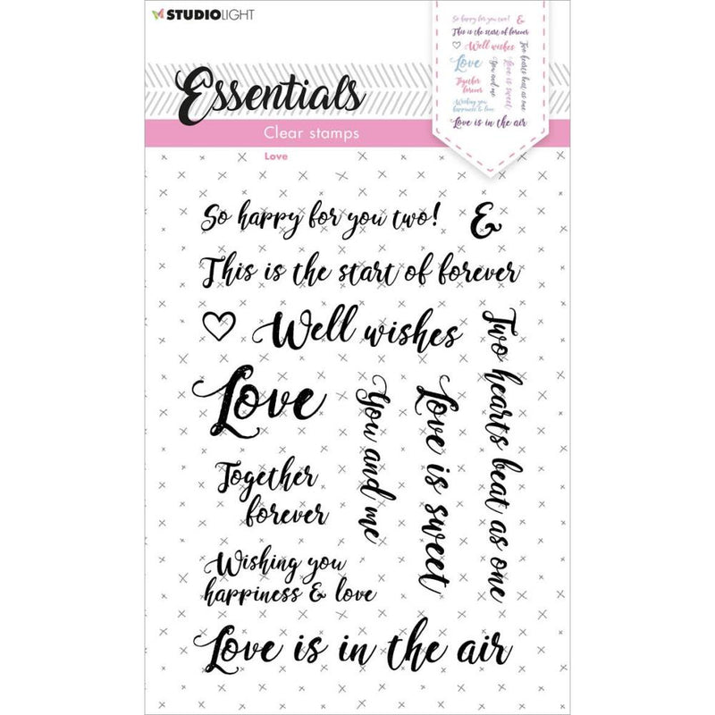 Studio Light Essentials Clear Stamps Nr. 179, Sentiments/Wishes - Love*