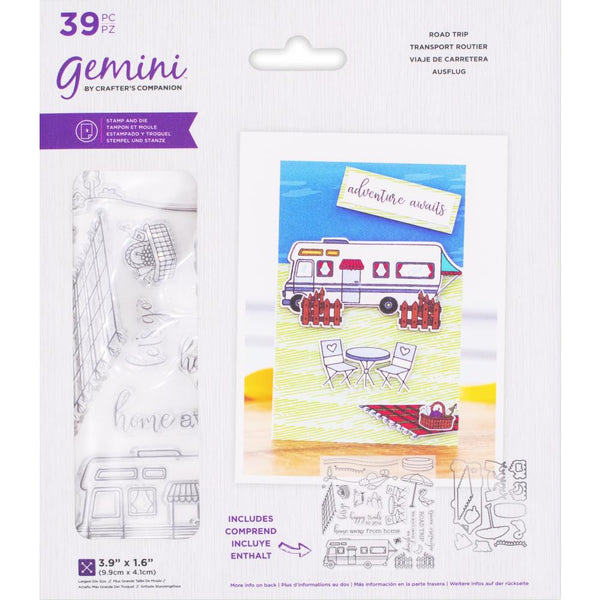 Crafter's Companion Gemini Stamps & Dies - Road Trip*