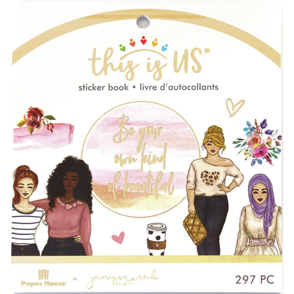 Paper House - This Is Us Mini Sticker Book 520 pack  - Own Kind Of Beautiful