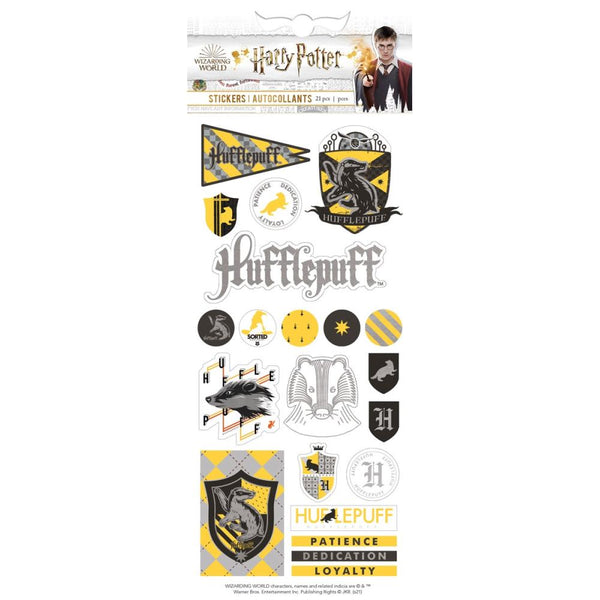 Paper House Faux Enamel Stickers 8"X3" - Hufflepuff House Pride
