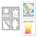 Stampendous stencils - Starry Backdrop*