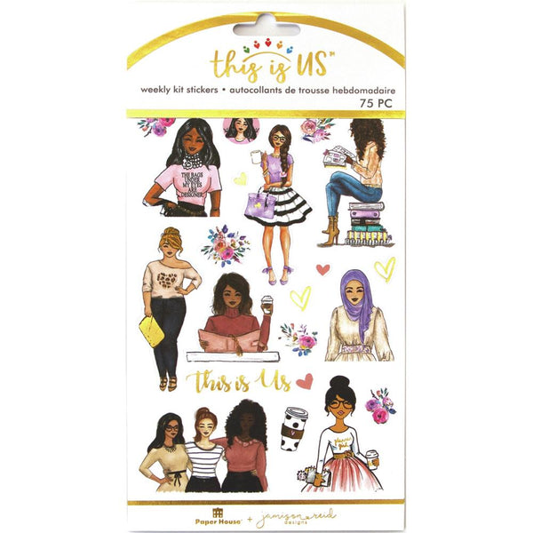 Paper House - This Is Us Weekly Planner Sticker Kit 175 pack - Be You Tiful