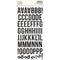 Simple Vintage Essentials Foam Alphas Stickers 129pack Vintage Black