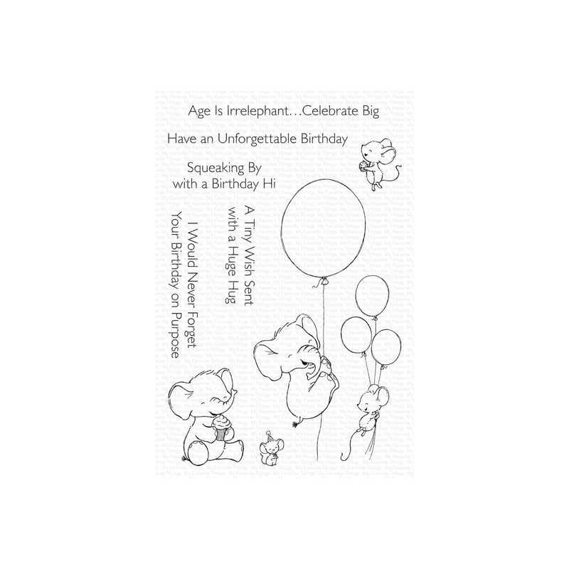 My Favorite Things Clear Stamps - Unforgettable Birthday 4"x 6*