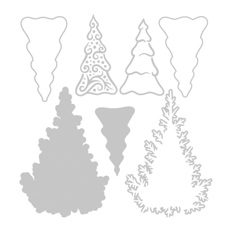 Sizzix - Thinlits Die - Fairy Set Background Trees*