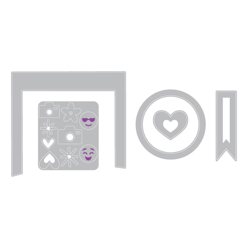 Sizzix - Impresslits - Die and Embossing Set - Instant Camera*