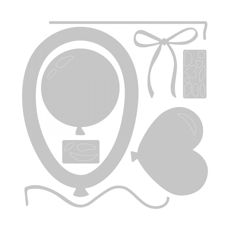 Sizzix - Framelits Die Set by Jessica Scott 8 pack - Balloon*