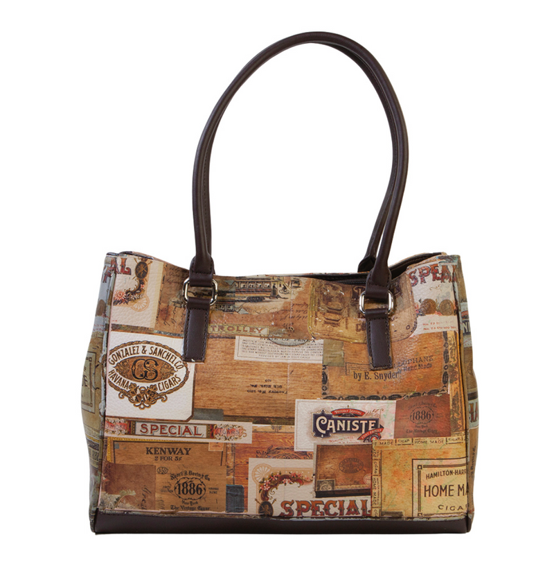 Prima Marketing Re-Design Handbag - Limited Edition - A200 Brown 7.5"X12"X9.5"*
