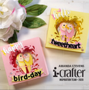 i-crafter Dies - Tunnel Card, Love Birds*